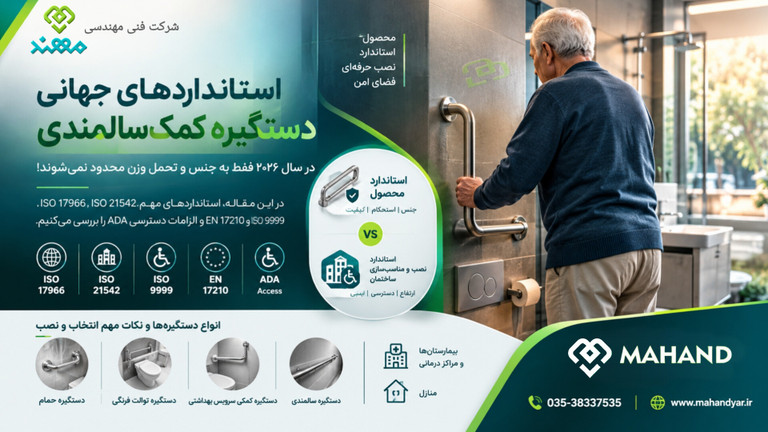 استانداردهای جهانی دستگیره کمکسالمندی در سال ۲۰۲۶ چیست؟