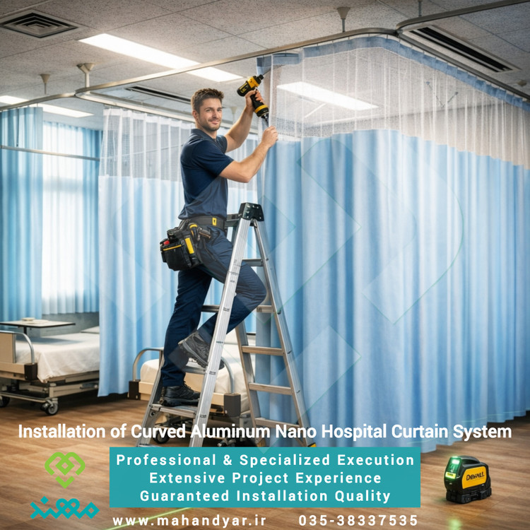 نصب پرده بیمارستانی