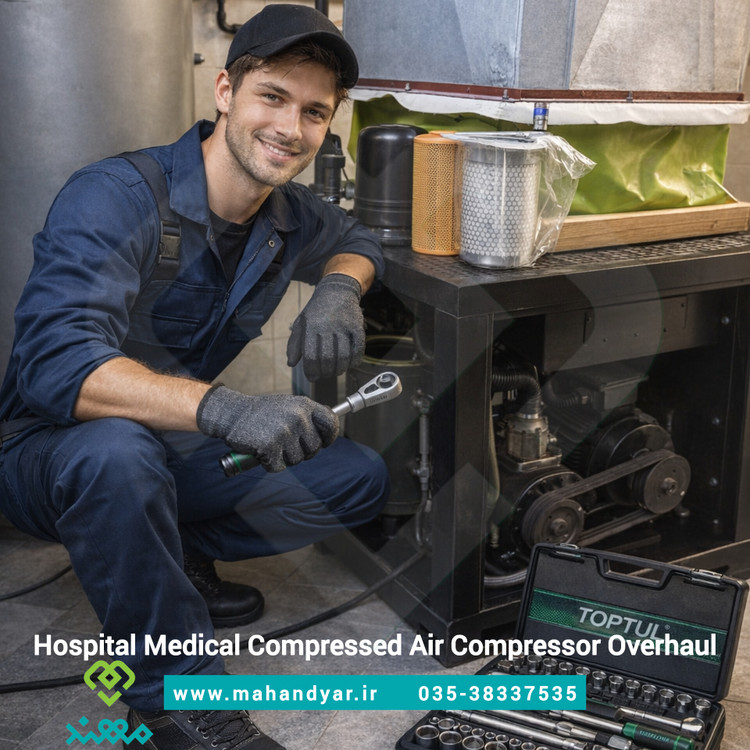 اورهال کمپرسور اسکرو مدیکال هوای فشرده بیمارستانی