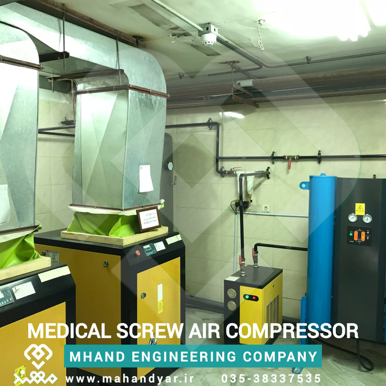 نصب و راه اندازی پمپ هوای فشرده مدیکال گازهای طبی
