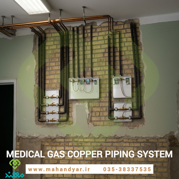 لوله کشی مسی گازهای طبی
