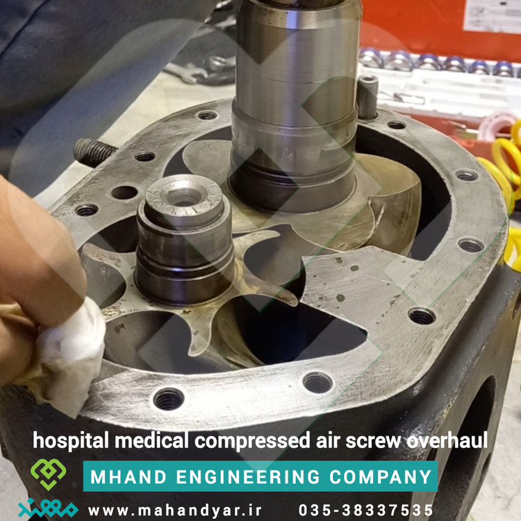 اورهال پمپ هوای فشرده اسکرو بیمارستانی